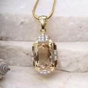 Smoky Quartz Pendant - Minimal Carbon