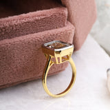Smoky Quartz Ring - Minimal Carbon