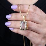 Smoky Quartz Pendant - Minimal Carbon