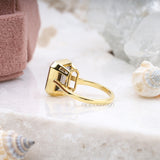Smoky Quartz Ring - Minimal Carbon