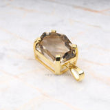 Smoky Quartz Pendant - Minimal Carbon