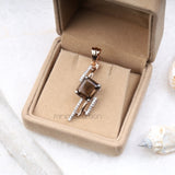 Smoky Quartz Pendant - Minimal Carbon