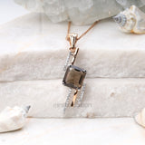 Smoky Quartz Pendant - Minimal Carbon