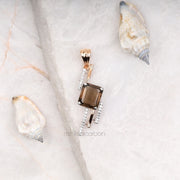 Smoky Quartz Pendant - Minimal Carbon