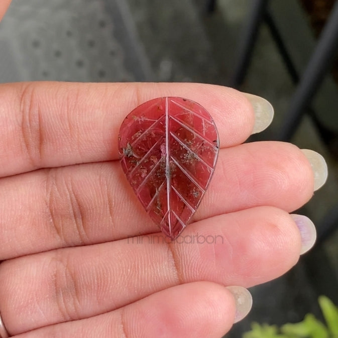 13.49 CT, 26.3 X 19.1 MM | Natural Tourmaline | Loose Tourmaline - Minimal Carbon