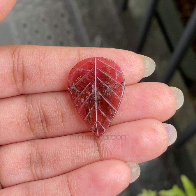 13.49 CT, 26.3 X 19.1 MM | Natural Tourmaline | Loose Tourmaline - Minimal Carbon