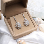 Load image into Gallery viewer, Dangle Earring Diamond Earring Pair
