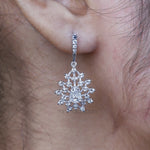 Load image into Gallery viewer, Dangle Earring Diamond Earring Pair
