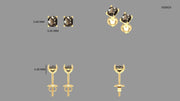 Cushion Earring Stud