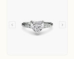 heart shape lab grown diamond ring