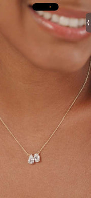 Toi Et Moi Necklace - Minimal Carbon