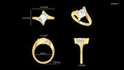 Kite Diamond Ring - Minimal Carbon