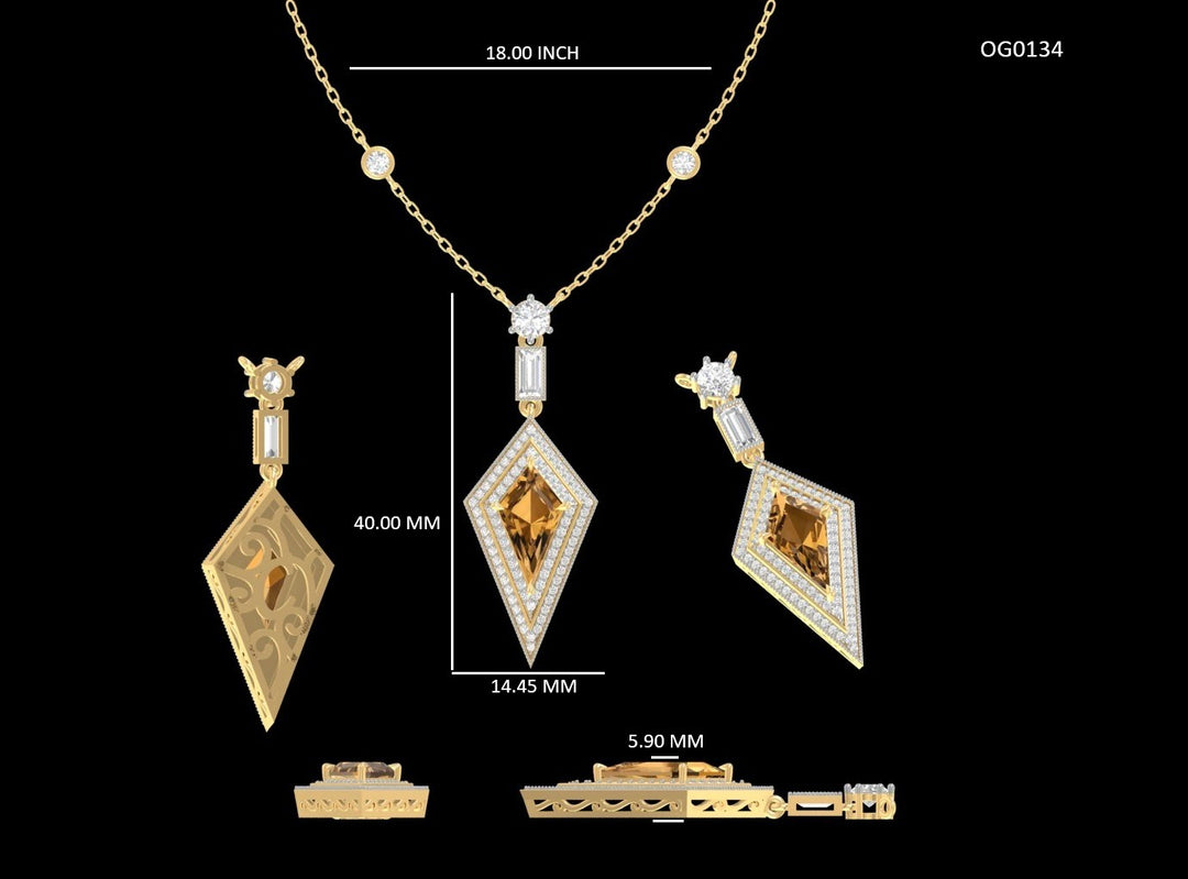 Kite Diamond Pendant
