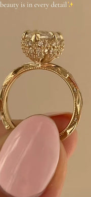 marquise shape custom ring