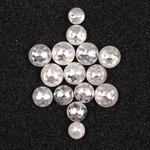 White Loose Natural Round Rose Cut Earth Mined Diamond