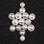 White Loose Natural Round Rose Cut Earth Mined Diamond