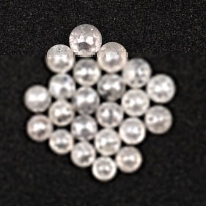 White Loose Round Rose Cut Natural Earth Mined Diamond