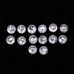 White Round Rose Cut Loose Natural Earth Mined Diamond