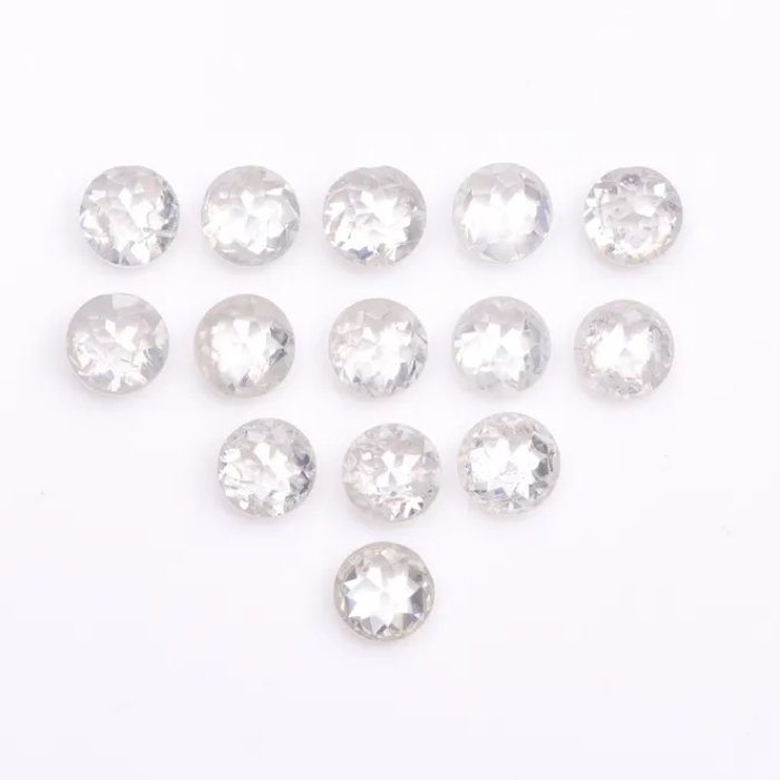 White Round Rose Cut Loose Natural Earth Mined Diamond