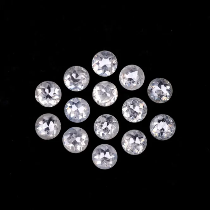 White Round Rose Cut Loose Natural Earth Mined Diamond