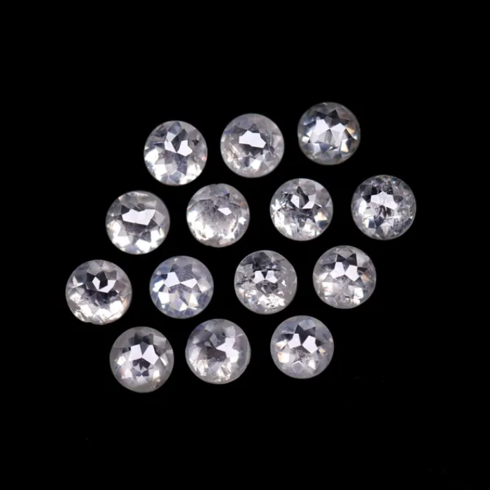 White Round Rose Cut Loose Natural Earth Mined Diamond
