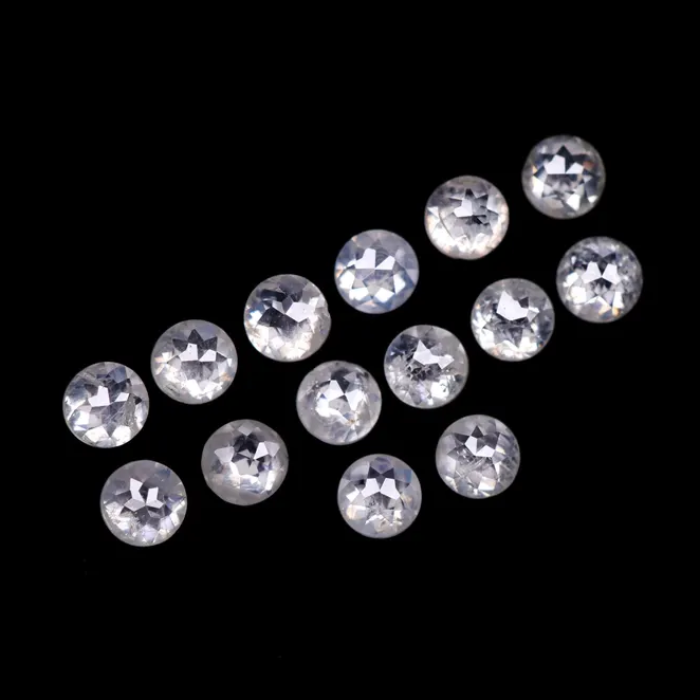 White Round Rose Cut Loose Natural Earth Mined Diamond