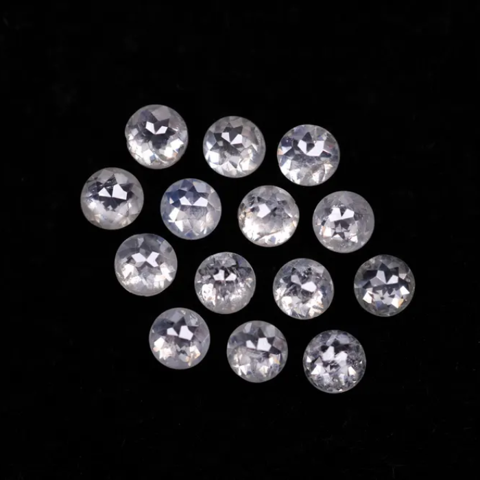White Round Rose Cut Loose Natural Earth Mined Diamond