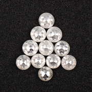 White Round Rose Cut Natural Loose Earth Mined Diamond