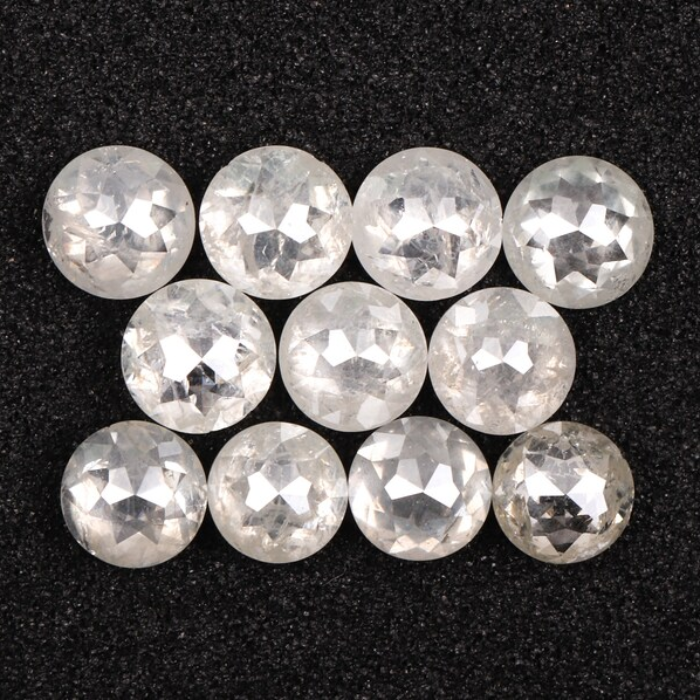 White Round Rose Cut Natural Loose Earth Mined Diamond