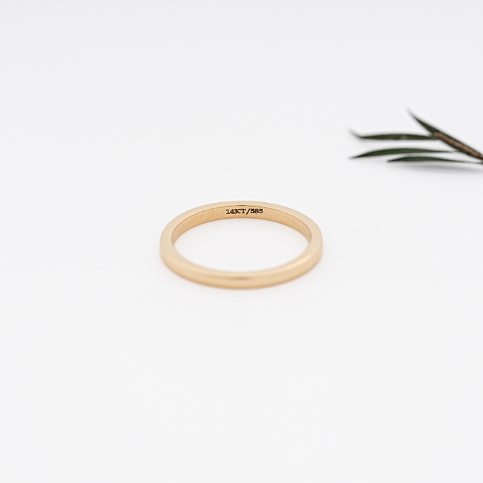 Yellow Gold Stacking Men_s Wedding Band