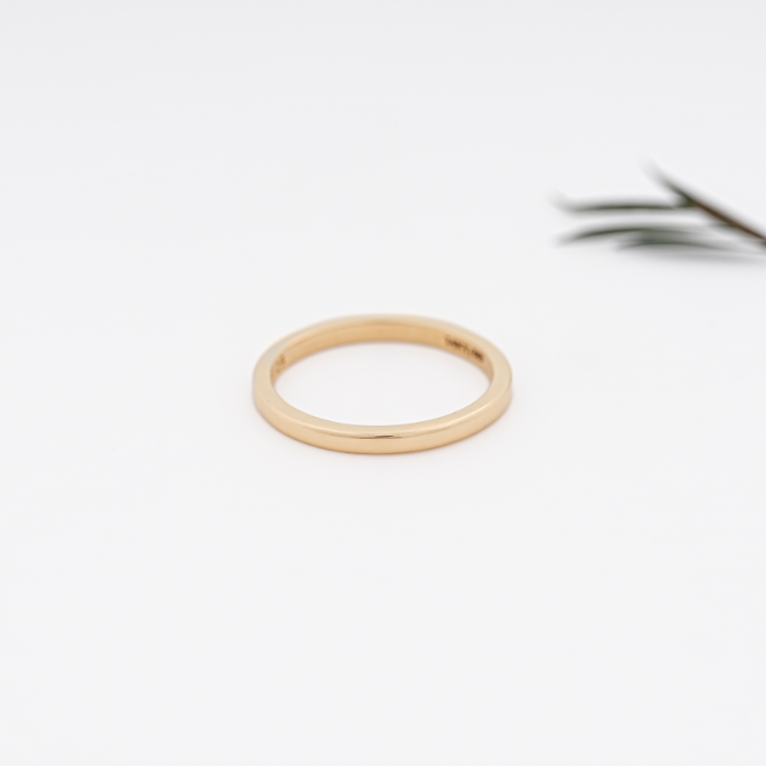 Yellow Gold Stacking Men_s Wedding Band