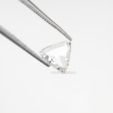 0.53 CT, 6.0 MM  | Natural Clear Diamond | Trillion Cut Diamond - Minimal Carbon