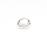 0.60 CT, 5.0 MM | Natural Clear Diamond | Round Rose Cut Diamond - Minimal Carbon