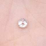 0.60 CT, 5.0 MM | Natural Clear Diamond | Round Rose Cut Diamond - Minimal Carbon