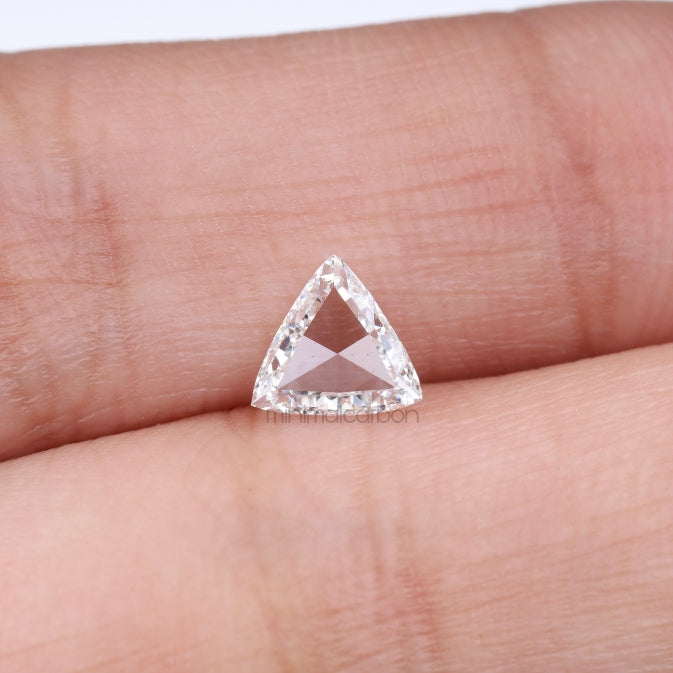 0.53 CT, 6.0 MM  | Natural Clear Diamond | Trillion Cut Diamond - Minimal Carbon