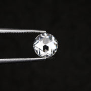 0.60 CT, 5.0 MM | Natural Clear Diamond | Round Rose Cut Diamond - Minimal Carbon