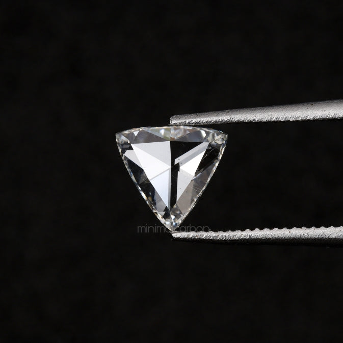 0.53 CT, 6.0 MM  | Natural Clear Diamond | Trillion Cut Diamond - Minimal Carbon