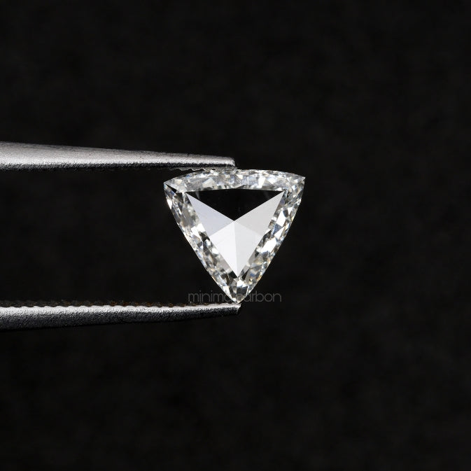 0.53 CT, 6.0 MM  | Natural Clear Diamond | Trillion Cut Diamond - Minimal Carbon