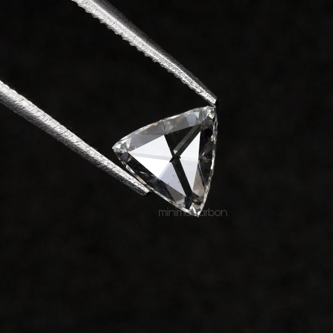 0.53 CT, 6.0 MM  | Natural Clear Diamond | Trillion Cut Diamond - Minimal Carbon