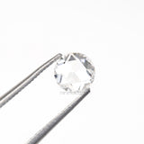 0.60 CT, 5.0 MM | Natural Clear Diamond | Round Rose Cut Diamond - Minimal Carbon