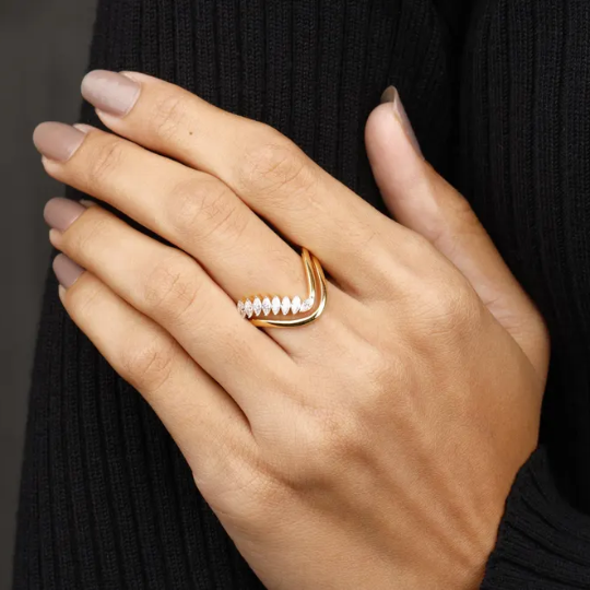 Marquise Cut Diamond Band