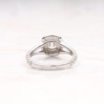 Load image into Gallery viewer, Double Halo Ring Cushion Diamond Ring
