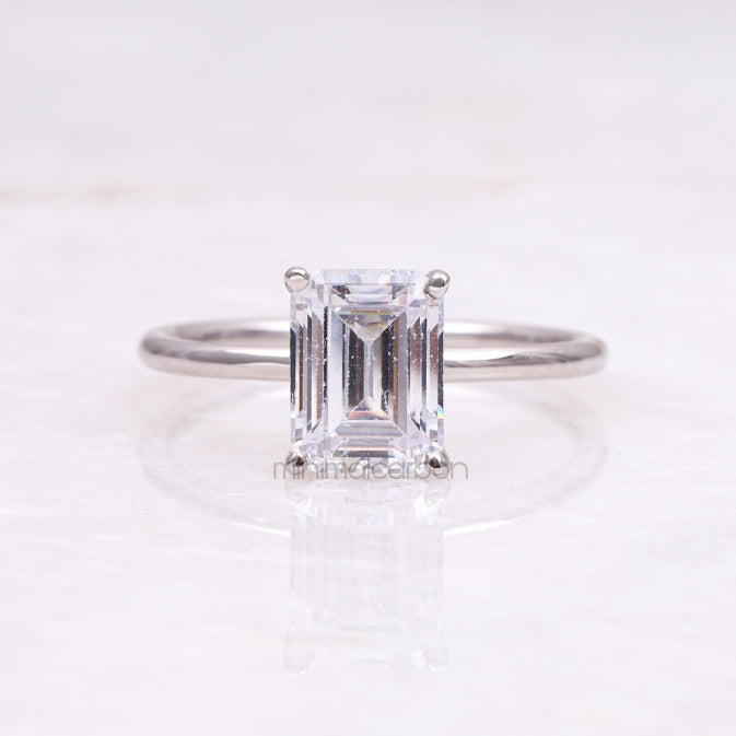 Emerald Cut Diamond Ring