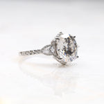 Load image into Gallery viewer, Three Stone Ring Engagement Ring
