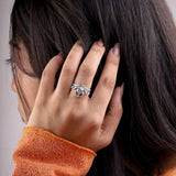 Queen Crown Ring Set - Minimal Carbon