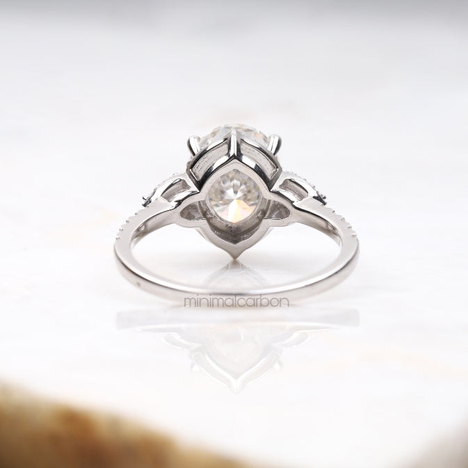 Three Stone Ring Engagement Ring