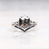hexagon cut diamond Ring