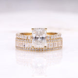 Engagement Ring Bridal Set - Minimal Carbon