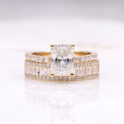 Engagement Ring Bridal Set - Minimal Carbon