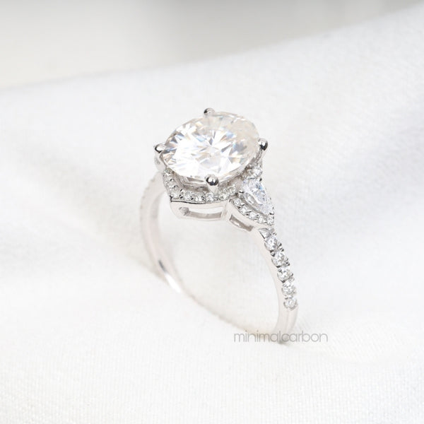 Three Stone Ring Engagement Ring